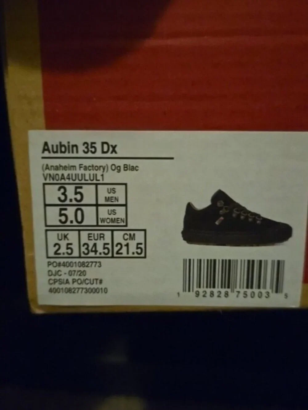 Vans Aubin 35 DC Black Women 5 Authentic Factory Collection 0826